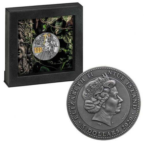 Niue 2020 2$ Warriors - Mayan Holcan 2 Oz silver coin