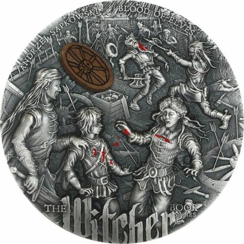 Niue 2021 5$ BLOOD OF ELVES the Witcher 2 Oz Silver Coin