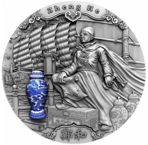 Niue 2020 $5 Zheng He Famous Explorers 2 Oz Silver Coin