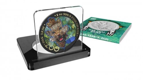 Germania 2019 5 Mark The Oak Leaf - Zoo Series - Jaguar - 1 Oz Silver Coin