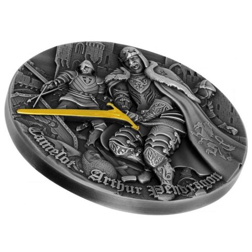 Niue 2021 5$ ARTHUR PENDRAGON Camelot 2 Oz Silver Coin