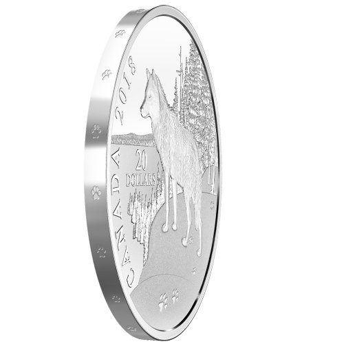 Canada 2018 20$ Nature Impressions - Wolf 1 Oz Silver Coin