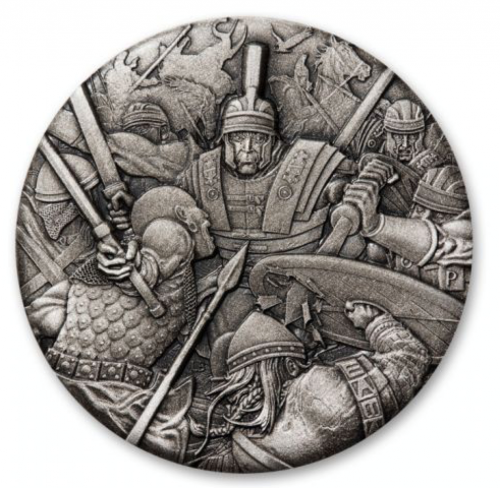 Tuvalu 2017 2$ - Warfare - Roman Legion 2 Oz silver coin