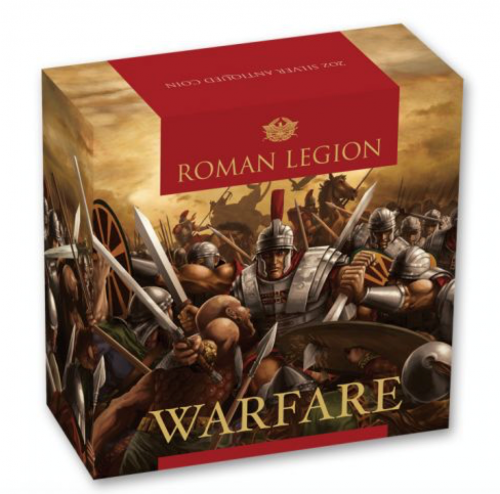 Tuvalu 2017 2$ - Warfare - Roman Legion 2 Oz silver coin