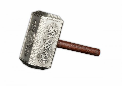 Solomon Islands 2021 10$ Thor's Hammer 500 g Silver Antique Finish Coin