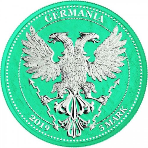 Germania 2019 5 Mark Oak Leaf - 12 Months Series - March 1 Oz Silver Coin