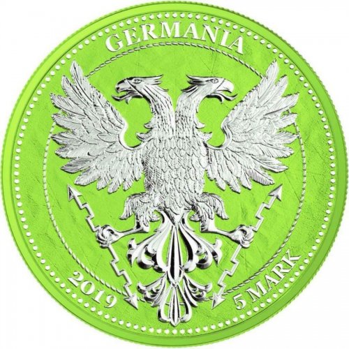 Germania 2019 5 Mark Oak Leaf - 12 Months Series - May 1 Oz Silver Coin