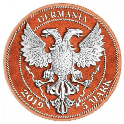 Germania 2019 5 Mark Oak Leaf - 12 Months Series - November 1 Oz Silver Coin