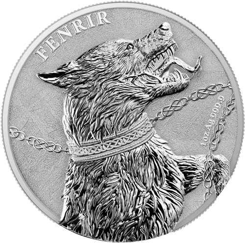 Germania. 5 Mark 2022 Germania Beasts - Fenrir 2x1 Oz Silver Coin