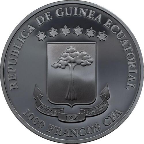 Equatorial Guinea 2018 1000 Francs GRIM REAPER Dark Side 1 Oz Silver Coin