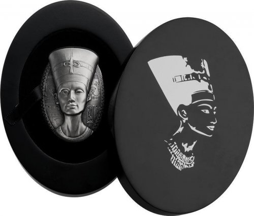 Djibouti 2023 200 Francs Egg Shape Coin - Nefertiti 3 Oz silver coin