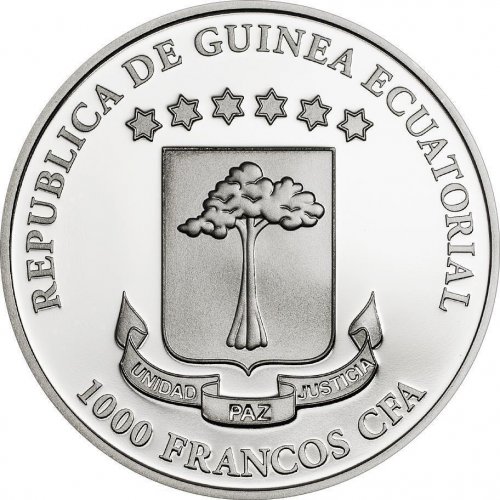 Equatorial Guinea 2015 Mariposas Exoticas - Graphium pollicenes 25g silver coin