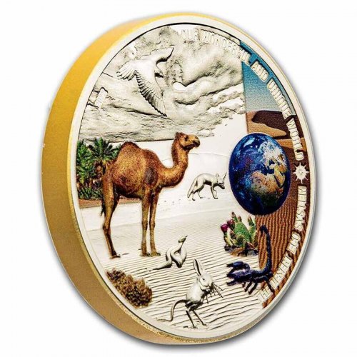 Palau 2022 10$ - DESERT Our Earth Ecosystems 2 Oz Silver Coin