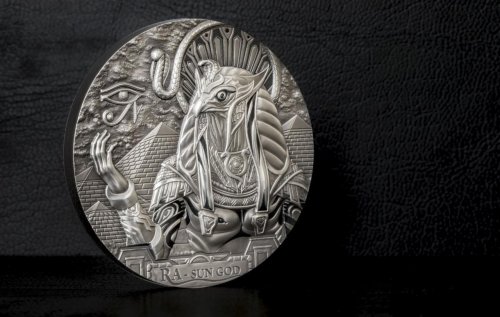 Cook Island 2018 20$ Gods of the World - Ra Sun God 3 Oz Silver Coin