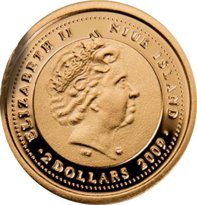 Niue 2009 2$ Frederic Chopin 1g gold coin