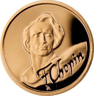 Niue 2009 2$ Frederic Chopin 1g gold coin