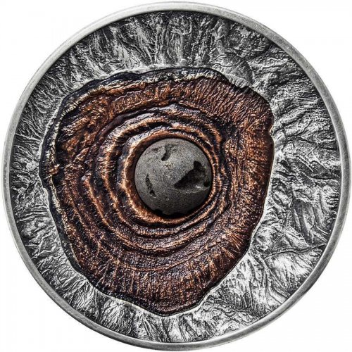 Niue 2015 2$ VESUVIUS Volcano Pompeii Lava 2 Oz silver coin