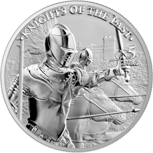 Malta 2021 5euro Knights of the past 1 Oz silver coin