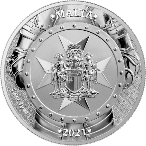 Malta 2021 5euro Knights of the past 1 Oz silver coin