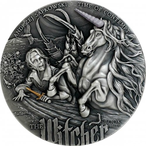 Niue 2022 5$ TIME OF CONTEMPT The Witcher 2 Oz Silver Coin 