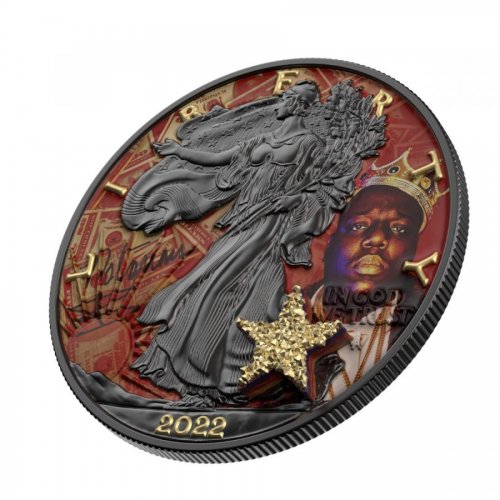 USA 2022 1$ Liberty - Music Super Star - Biggie 1 Oz Silver Coin