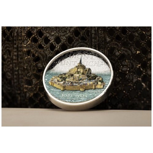 Cook Islands 2023 10$ - MONT SAINT MICHEL 2 Oz Silver Coin