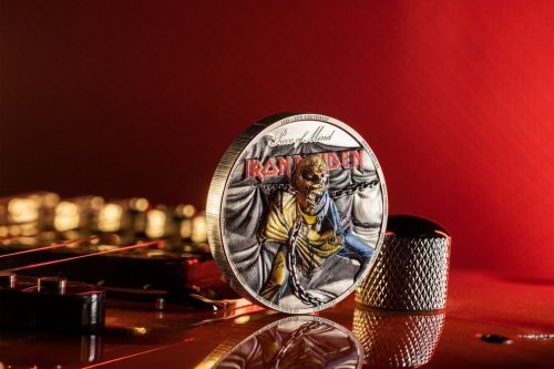 Cook Island 2023 10$ PIECE OF MIND Iron Maiden 2 Oz Silver Coin