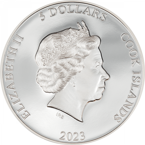 Cook Island 2023 5$ SECOND SKIN 1 Oz Silver Coin