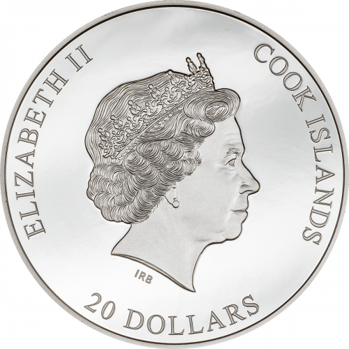 Cook Island 2023 20$ VAULT 3 Oz Silver Coin