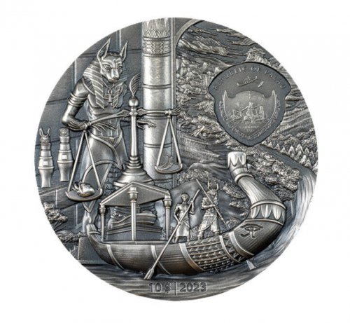 Palau 2023 10$ EGYPTIANS Afterlife Rites of Passage 2 Oz Silver Coin