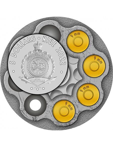 Niue 2022 5$ JOHN DILLINGER the Gangster 2 Oz Silver Coin