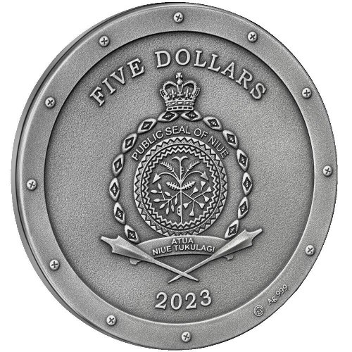 Niue 2023 5$ METAL BEE Steampunk 2 Oz Silver Coin