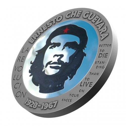 Congo 2023 100 Francs Che Guevara Bernit / Steel Handmade4 Insert 1 oz silver coin