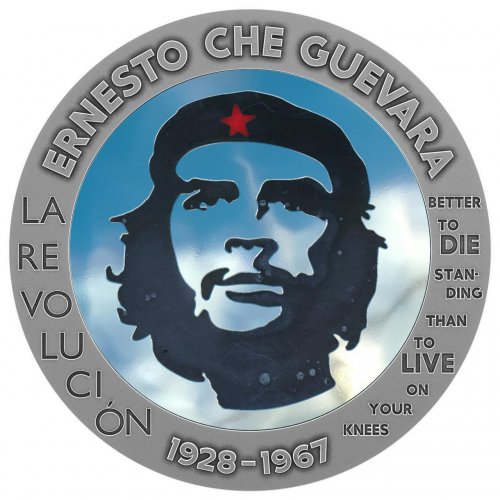 Congo 2023 100 Francs Che Guevara Bernit / Steel Handmade4 Insert 1 oz silver coin