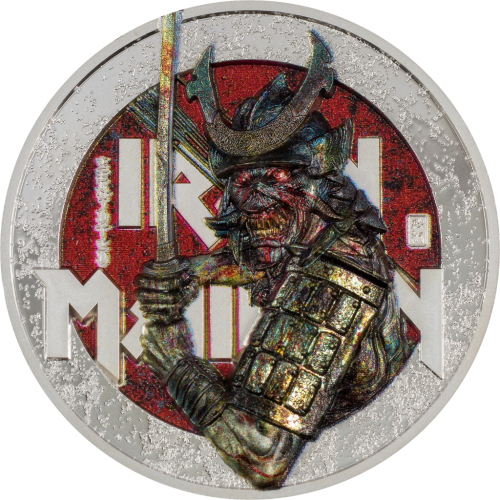 Cook Island 2022 10$ Iron Maiden Senjutsu 2 oz Silver Proof Coin