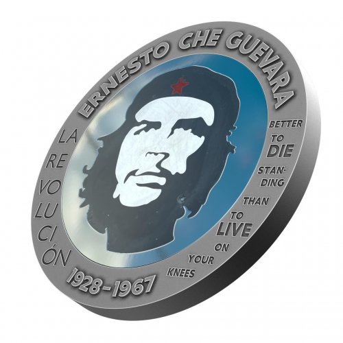 Congo 2023 100 Francs Che Guevara Bernit / Steel Handmade2 Insert 1 oz silver coin