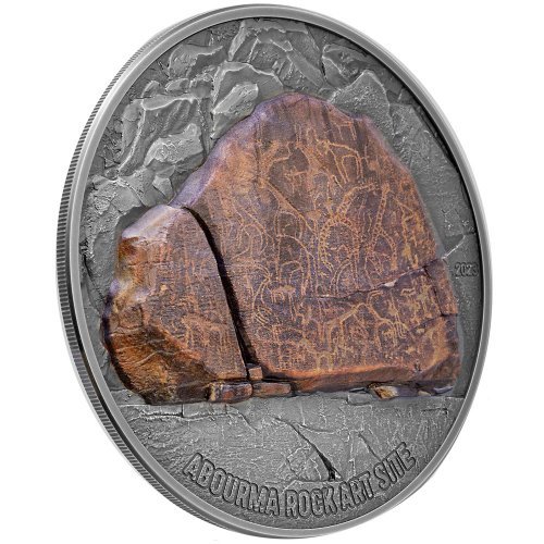 Djibouti 2023 200 Francs ABOURMA ROCK ART Prehistoric Art 3 Oz Silver Coin