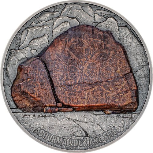 Djibouti 2023 200 Francs ABOURMA ROCK ART Prehistoric Art 3 Oz Silver Coin