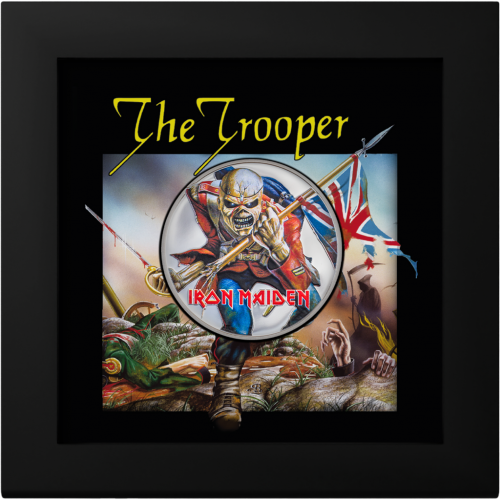 Cook Island 2023 5$ Iron Maiden-Eddie The Trooper 1 oz Silver Proof Coin