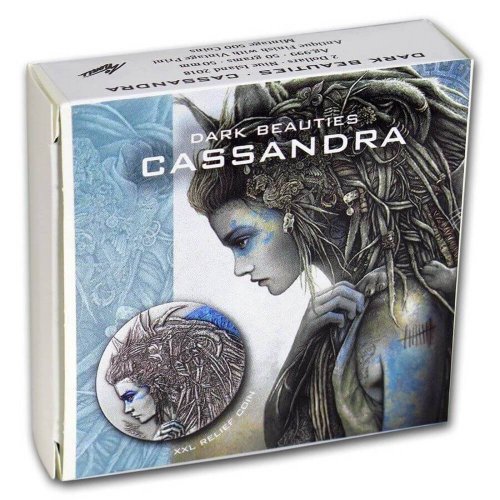 Niue 2018 2$ CASSANDRA Dark Beauties Silver Coin