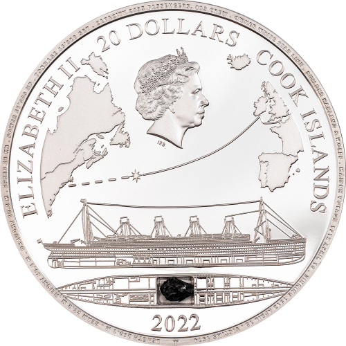 Cook Islands 2022 20$ Titanic- 3 Oz Silver Coin