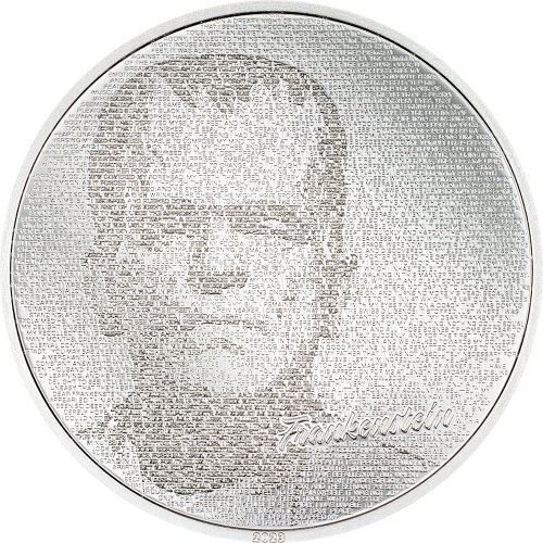 Cook Islands 2023 5$ FRANKENSTEIN Typefaces 1 Oz Silver Coin