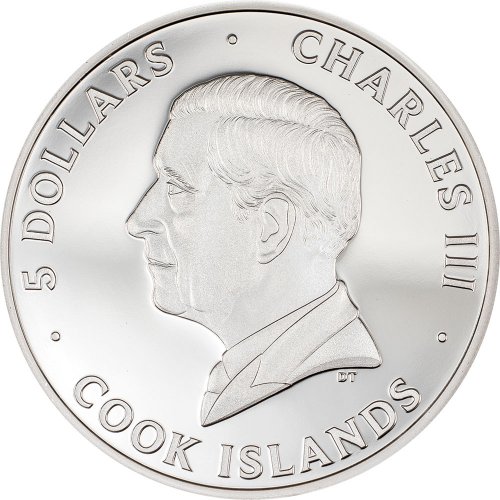 Cook Islands 2023 5$ FRANKENSTEIN Typefaces 1 Oz Silver Coin