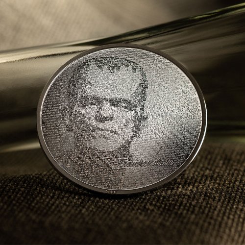 Cook Islands 2023 5$ FRANKENSTEIN Typefaces 1 Oz Silver Coin