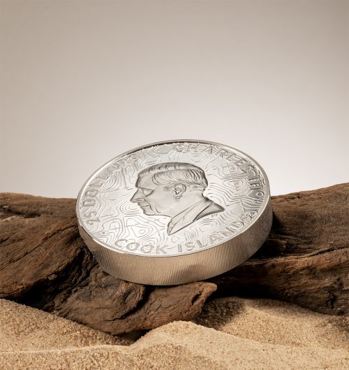 Cook Islands 2023 25$ GRAND CANYON Topography 5 Oz Silver Coin