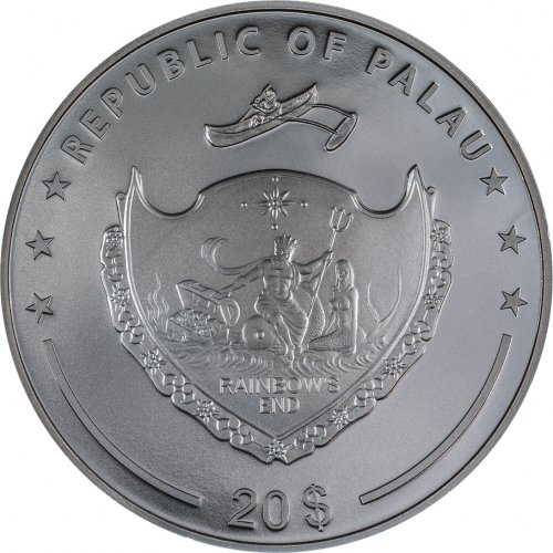 Palau 2023 20$ CHARON Ferryman of the Dead 3 Oz Silver Coin