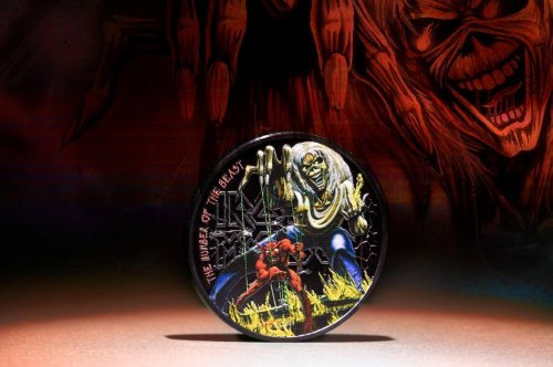 Cook Islands 2022 5$ IRON MAIDEN-The Number Of The Beast 1 Oz silver coin