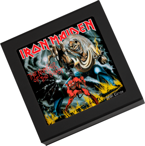 Cook Islands 2022 5$ IRON MAIDEN-The Number Of The Beast 1 Oz silver coin