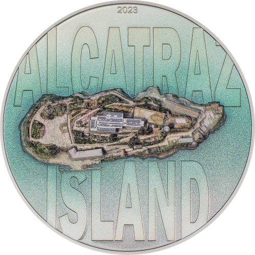 Cook Islands 2023 20$ ALCATRAZ ISLAND 3 Oz Silver Coin