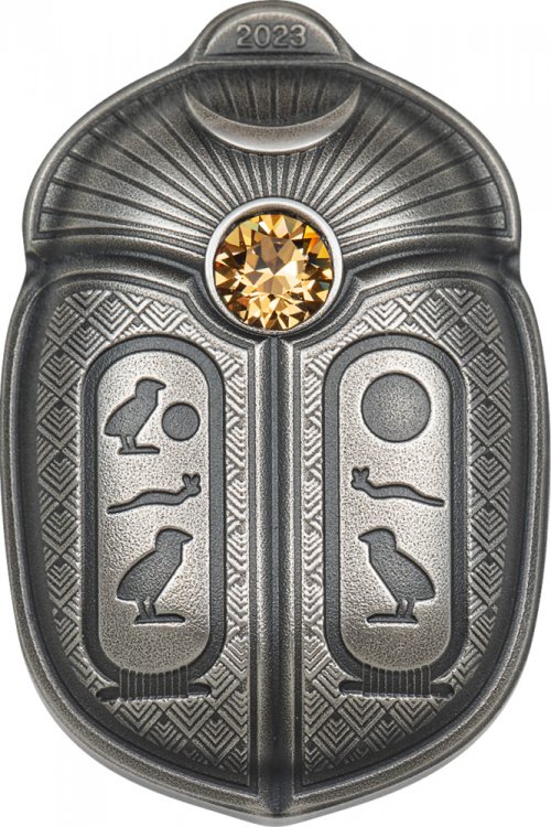 Palau 2023 5$ CHEOPS Scarab 1 Oz Silver Coin